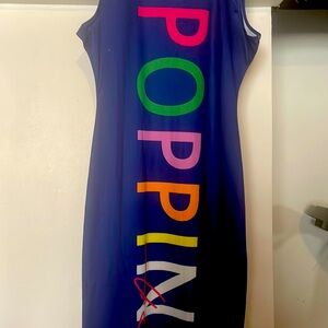 Sleeveless Long fitted dress size Large